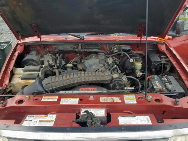 1FTCR11X7VPA43348 - 1997 FORD RANGER RED photo 7