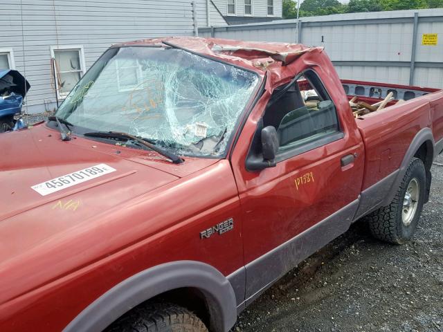 1FTCR11X7VPA43348 - 1997 FORD RANGER RED photo 9