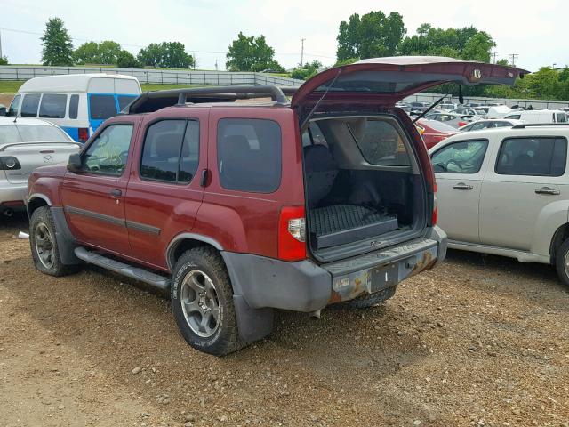 5N1ED28Y64C635062 - 2004 NISSAN XTERRA XE RED photo 3