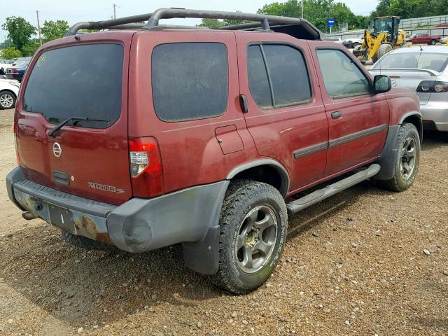 5N1ED28Y64C635062 - 2004 NISSAN XTERRA XE RED photo 4