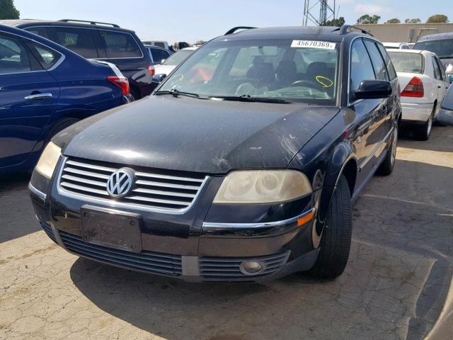 WVWVD63B22E394603 - 2002 VOLKSWAGEN PASSAT GLS BLACK photo 2