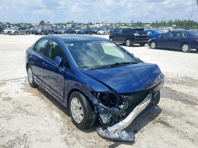 2HGFA16329H506373 - 2009 HONDA CIVIC VP BLUE photo 1