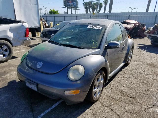 3VWCK21C73M443143 - 2003 VOLKSWAGEN NEW BEETLE გრაფიტი ფოტო 2