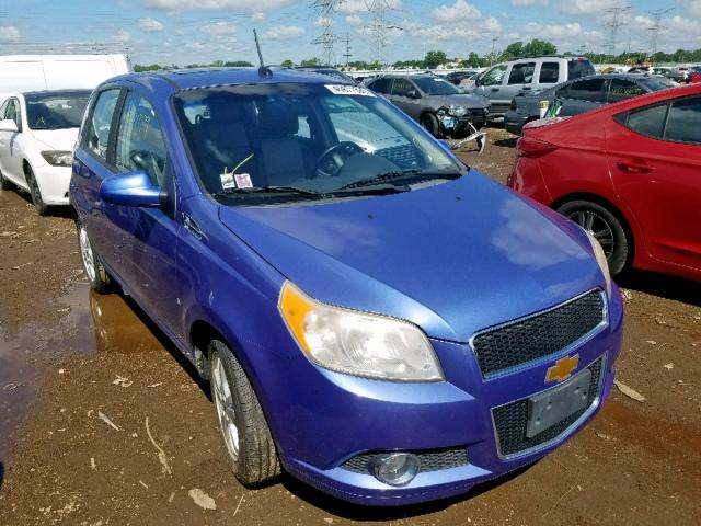 KL1TG66E79B286565 - 2009 CHEVROLET AVEO LT BLUE photo 1