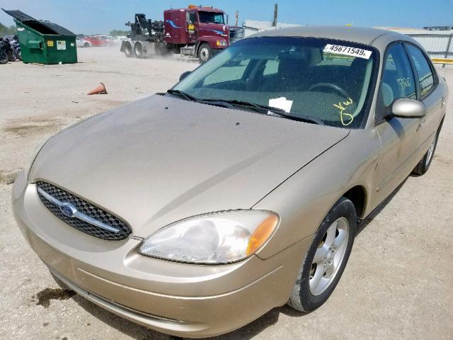 1FAFP55281A243800 - 2001 FORD TAURUS SES GOLD photo 2