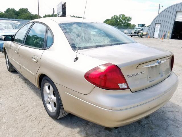 1FAFP55281A243800 - 2001 FORD TAURUS SES GOLD photo 3