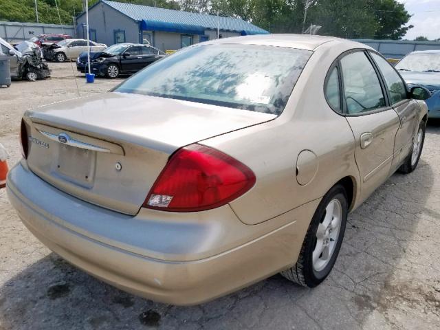 1FAFP55281A243800 - 2001 FORD TAURUS SES GOLD photo 4