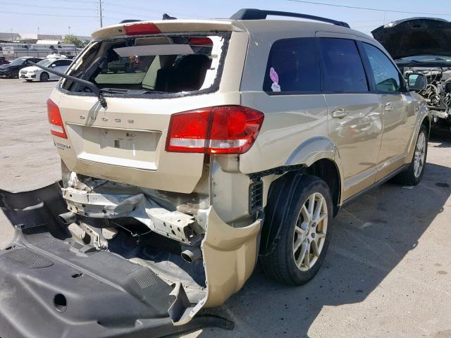 3D4PH1FG6BT560826 - 2011 DODGE JOURNEY MA GOLD photo 4