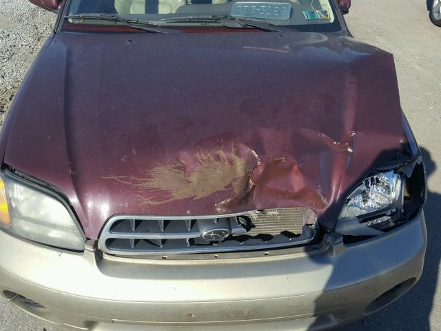 4S3BH6867Y7642621 - 2000 SUBARU LEGACY OUT MAROON photo 7