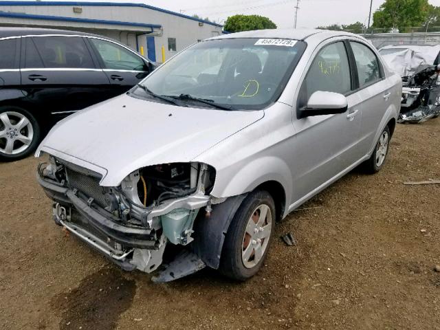 KL1TD5DE6BB148740 - 2011 CHEVROLET AVEO LS SILVER photo 2