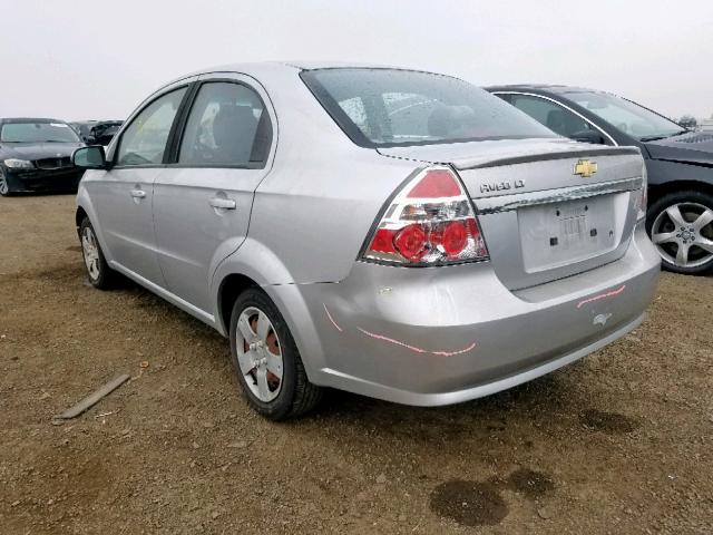 KL1TD5DE6BB148740 - 2011 CHEVROLET AVEO LS SILVER photo 3