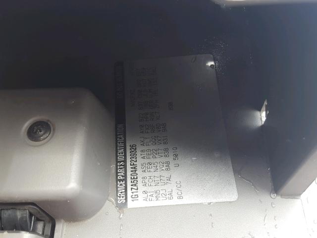 1G1ZA5E04AF239326 - 2010 CHEVROLET MALIBU LS 黑色 照片 10