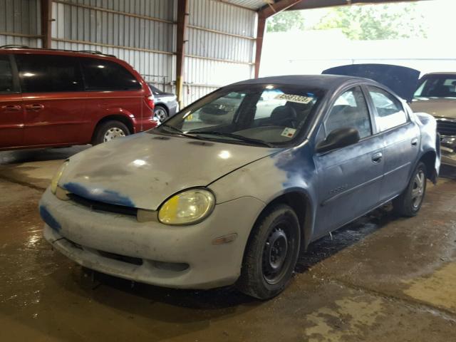 1B3ES46C61D126948 - 2001 DODGE NEON SE TWO TONE photo 2