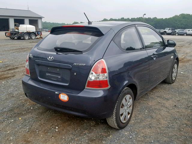 KMHCM3AC0AU181537 - 2010 HYUNDAI ACCENT BLU GRAY photo 4