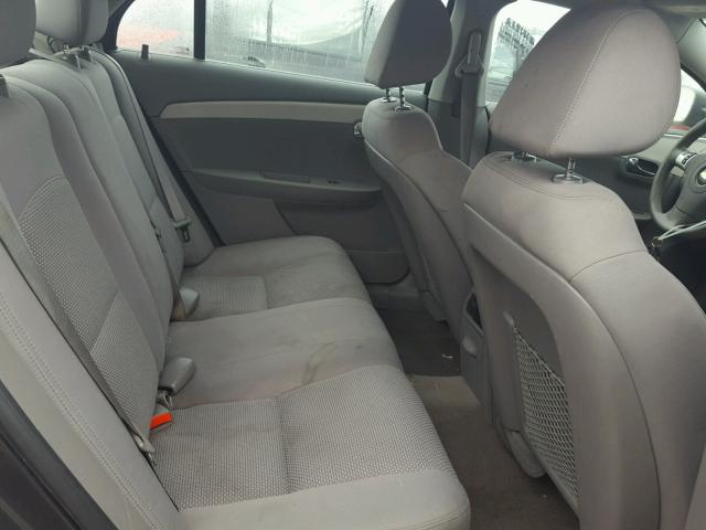 1G1ZB5EB4AF262720 - 2010 CHEVROLET MALIBU LS GRAY photo 6