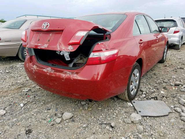 4T1BE46K29U279477 - 2009 TOYOTA CAMRY BASE RED photo 4