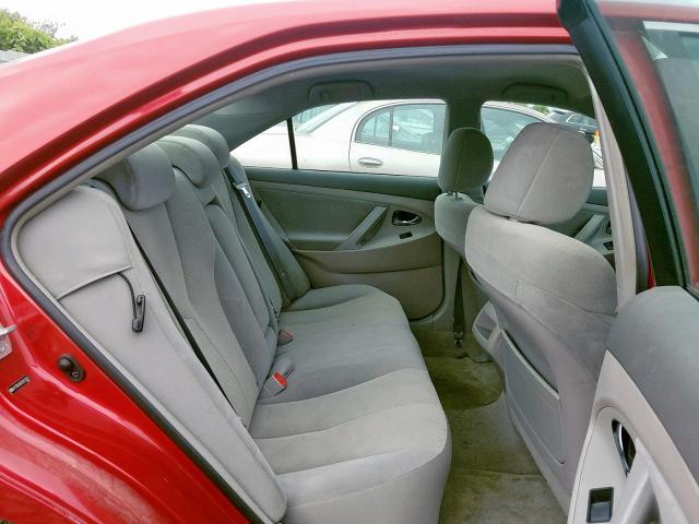 4T1BE46K29U279477 - 2009 TOYOTA CAMRY BASE RED photo 6