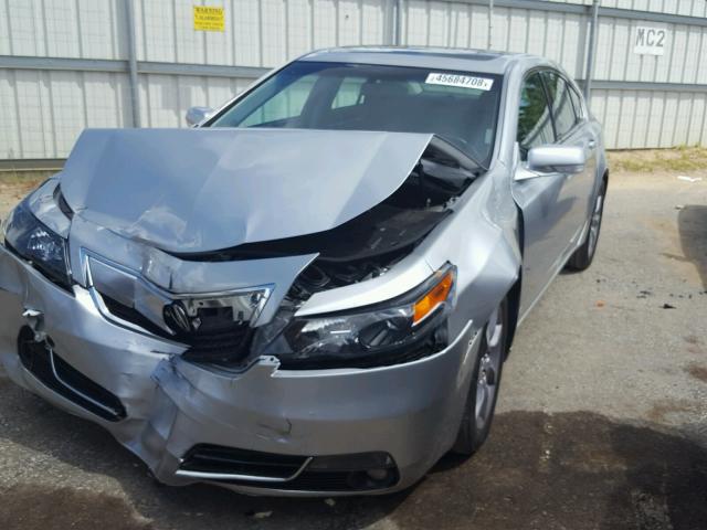 19UUA8F21DA001505 - 2013 ACURA TL SILVER photo 2