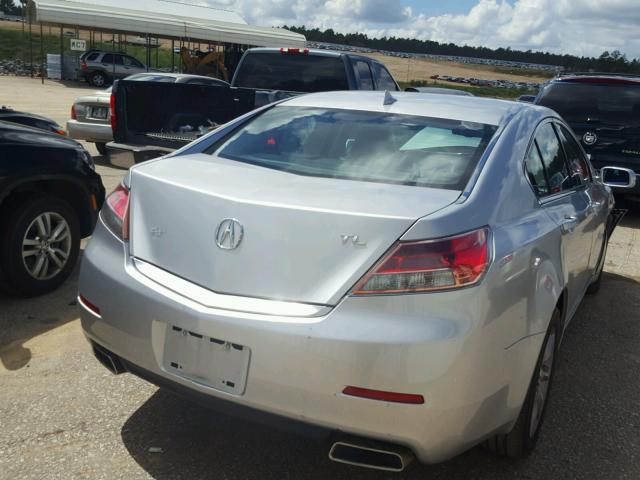 19UUA8F21DA001505 - 2013 ACURA TL SILVER photo 4