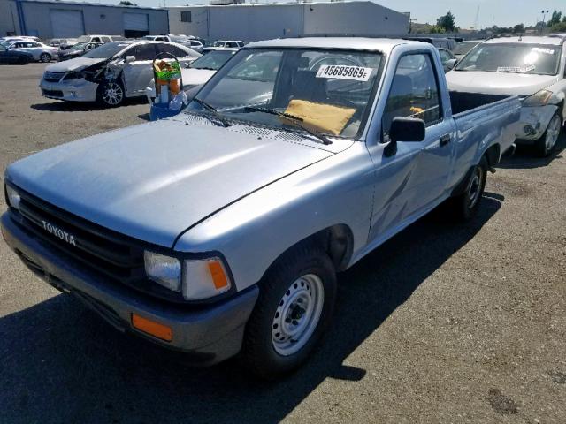 JT4RN81A4M0066197 - 1991 TOYOTA PICKUP 1/2 BLUE photo 2