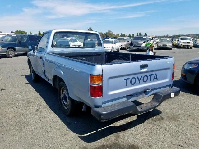 JT4RN81A4M0066197 - 1991 TOYOTA PICKUP 1/2 BLUE photo 3