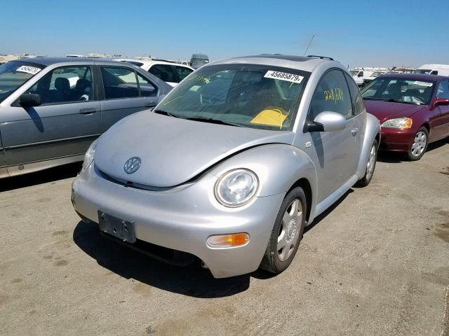 3VWCK21C71M472879 - 2001 VOLKSWAGEN NEW BEETLE ნაცრისფერი ფოტო 2