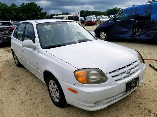 KMHCG45C73U462146 - 2003 HYUNDAI ACCENT GL WHITE photo 1