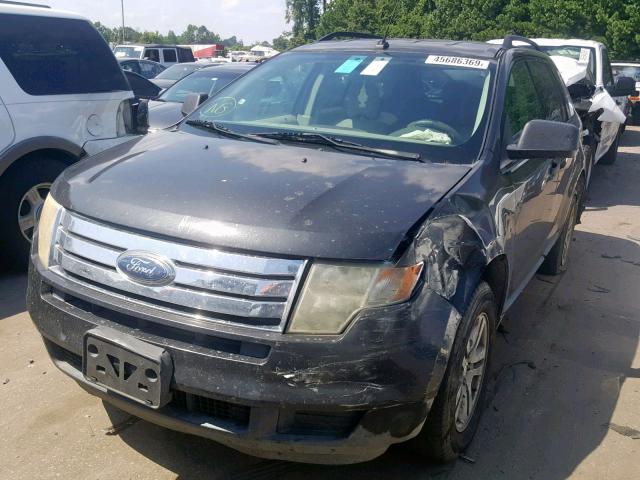 2FMDK46C27BA68650 - 2007 FORD EDGE SE BLACK photo 2