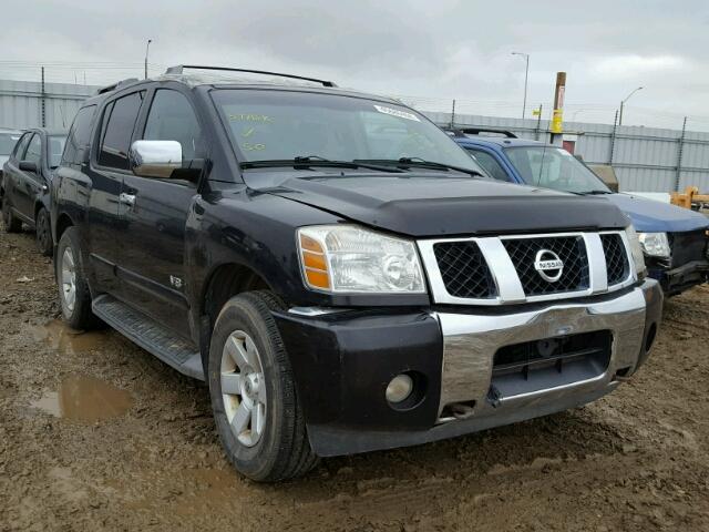 5N1AA08B16N711883 - 2006 NISSAN ARMADA SE BLACK photo 1