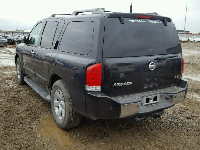 5N1AA08B16N711883 - 2006 NISSAN ARMADA SE BLACK photo 3