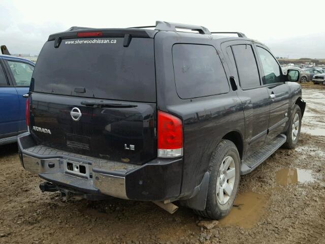 5N1AA08B16N711883 - 2006 NISSAN ARMADA SE BLACK photo 4