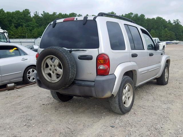 1J4GK58K53W553797 - 2003 JEEP LIBERTY LI SILVER photo 4