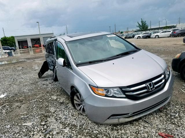 5FNRL5H61FB079113 - 2015 HONDA ODYSSEY EX SILVER photo 1