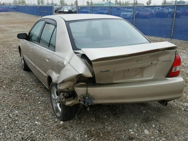 JM1BJ225710413240 - 2001 MAZDA PROTEGE LX BEIGE photo 3