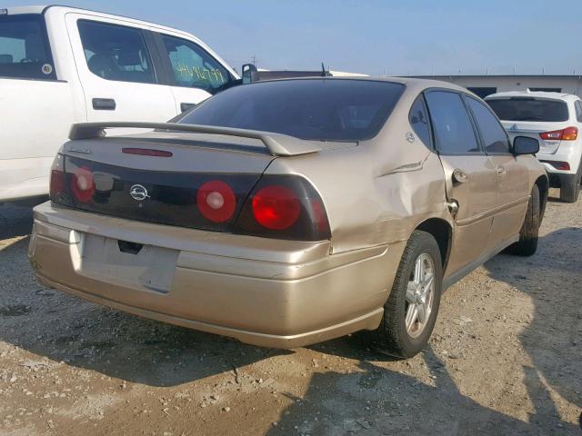 2G1WF52E559389108 - 2005 CHEVROLET IMPALA GOLD photo 4