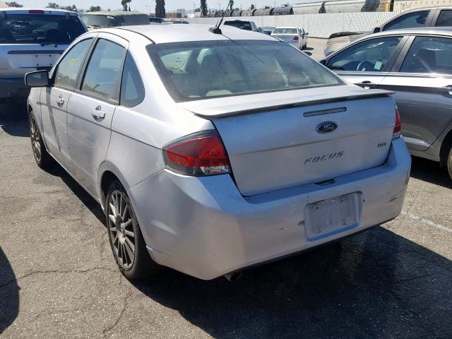 1FAHP3GN6BW197649 - 2011 FORD FOCUS SES SILVER photo 3