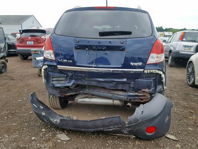 3GSCL33P18S641066 - 2008 SATURN VUE XE BLUE photo 9