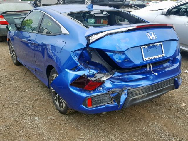 2HGFC3B70GH357778 - 2016 HONDA CIVIC EXL 蓝色 照片 3