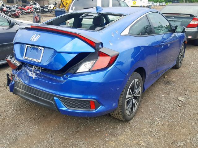 2HGFC3B70GH357778 - 2016 HONDA CIVIC EXL 蓝色 照片 4