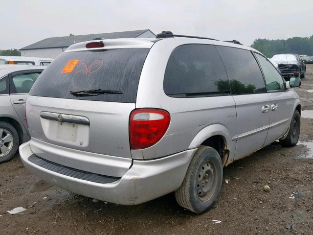 2C4GP74L62R670393 - 2002 CHRYSLER TOWN & COU SILVER photo 4