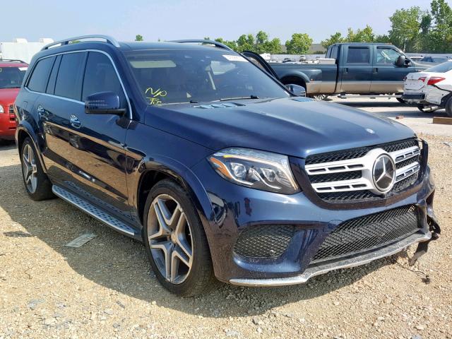 4JGDF7DE9HA881622 - 2017 MERCEDES-BENZ GLS 550 4M BLUE photo 1