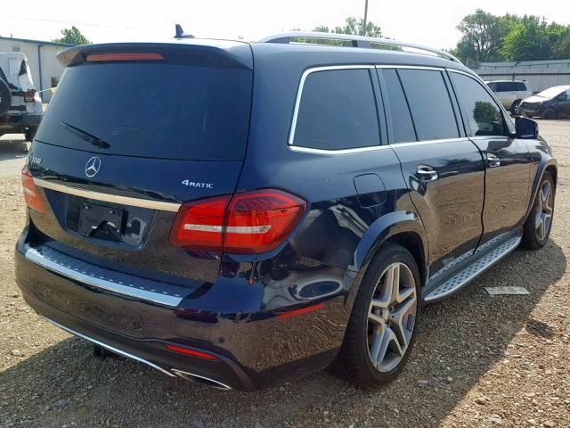 4JGDF7DE9HA881622 - 2017 MERCEDES-BENZ GLS 550 4M BLUE photo 4