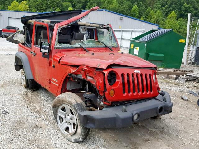 1J4AA2D18AL109817 - 2010 JEEP WRANGLER S RED photo 1