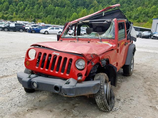 1J4AA2D18AL109817 - 2010 JEEP WRANGLER S RED photo 2