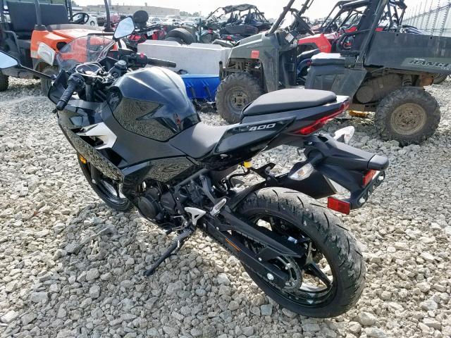 JKAEXKG1XKDA28649 - 2019 KAWASAKI EX400 BLACK photo 3