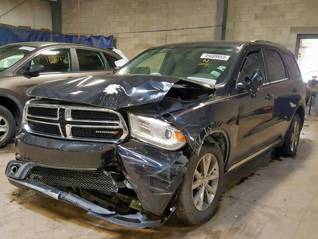 1C4RDJDG4EC443640 - 2014 DODGE DURANGO LI BLACK photo 2