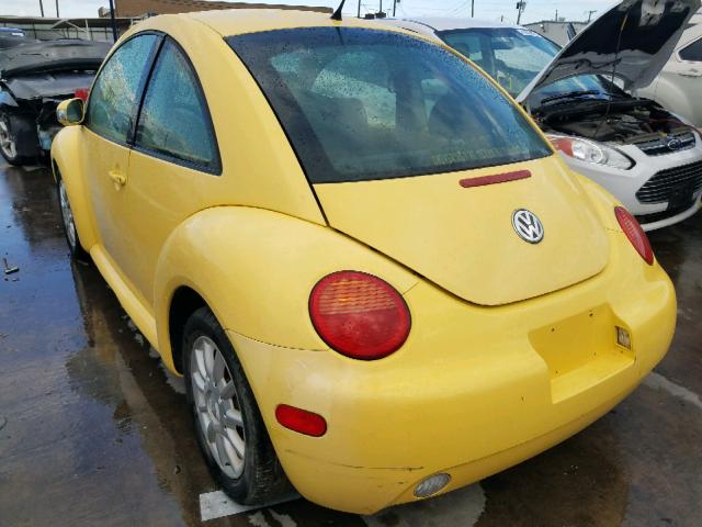 3VWCK31C35M414599 - 2005 VOLKSWAGEN NEW BEETLE 黄色 照片 3