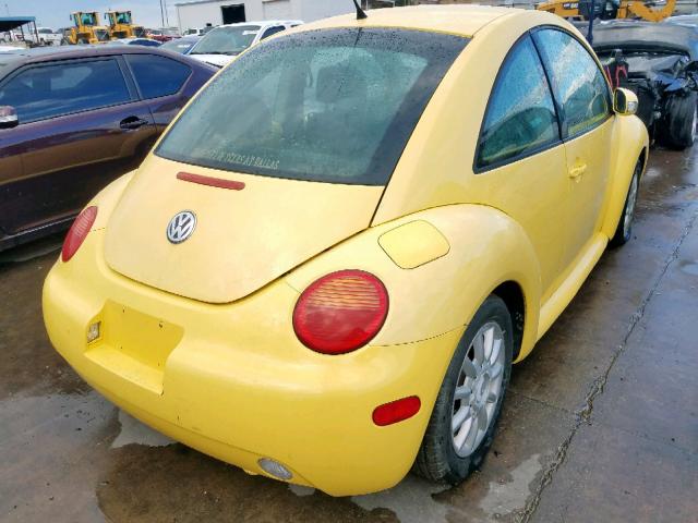 3VWCK31C35M414599 - 2005 VOLKSWAGEN NEW BEETLE 黄色 照片 4