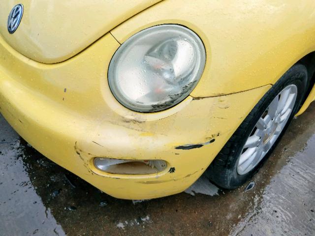3VWCK31C35M414599 - 2005 VOLKSWAGEN NEW BEETLE 黄色 照片 9