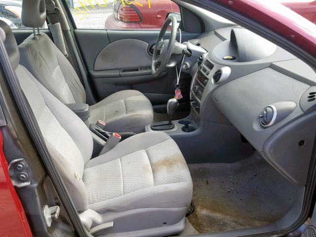 1G8AJ55F17Z112012 - 2007 SATURN ION LEVEL BURGUNDY photo 5